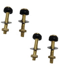 Heavy Duty Split Toilet Tank Fastener Kit With Rustproof Gasket And Secure Seal For Split Toilet Systems General Mounting Hardware Built Tough And DIY Friendly Replacement Parts, 4 bolts