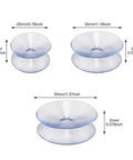 Straight Up Solid 10 Pack Clear Suction Cups For Glass Table Bumpers And Window Hangers That Truly Grip Tight Without Residue, sizes 20mm, 30mm, 35mm.