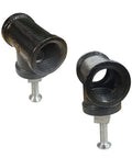 Industrial Water Pipe Cabinet Knobs Pulls Set 4 Pieces Iron Retro Industrial Style For Wardrobe Dresser Cupboard Drawer Anti-rust Black