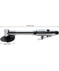 Crazy Fast Pneumatic Cut Off Tool With 20000 RPM, 90 PSI Operating Pressure, 3 Inch Cutting Blade, compact air cutter side view