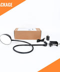 Gooseneck Clip Desk Lamp With Clamp, 10W 1100 Lumens, packaging with USB adapter and clamp, 31 Inch Flexible Arm, 3 Color Modes
