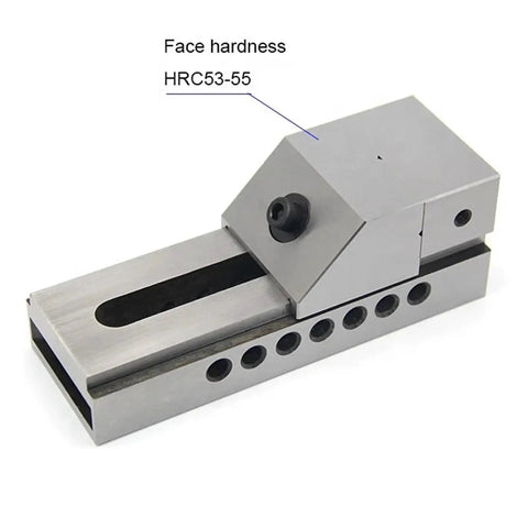 Heavy Duty Manual Clamping Vise Featuring Rock Solid Grip And Powder Coated Steel Construction For CNC Machines with hardness rating HRC53-55.