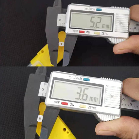 Caliper measuring dimensions of Eight Pack DC Geared Motors 3V To 12V For Aircraft Toys Robotic Bodies And Four Wheel Drive Cars
