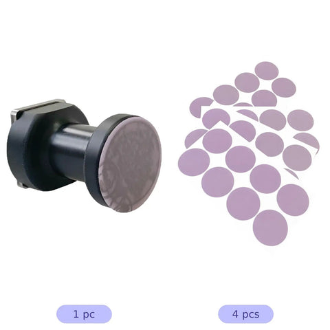 Round Sandpaper Set With 2000 Grit For Auto Spot Repair Handheld Sander Block Kit For Car Paint Denibbing And Sheet Metal Finishing Portable Round Sanding Kit For Small Area Work, 32 mm discs, 1 pc and 4 pcs