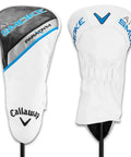 Paradym Ai Smoke Max Driver Right Hand 9 Degree Loft Stiff Flex headcover with white and black design for protection.