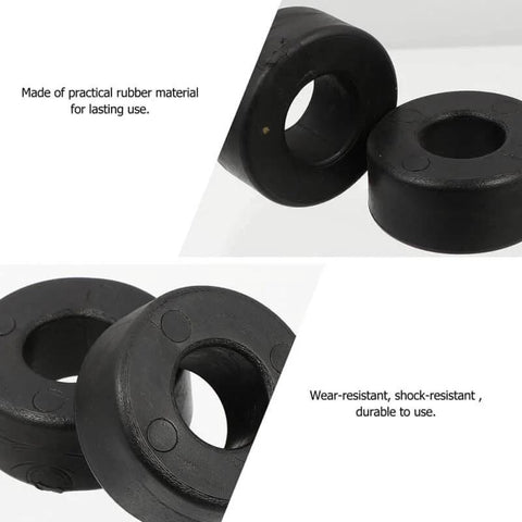 4 Pack Shock Absorber Rubber Ring Pads For Fitness Equipment Non Slip Wear Resistant Feet Bumpers To Reduce Vibration Protect Floors