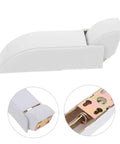 Heavy Duty Alloy Chest Freezer Door Hinge Shaft Replacement For Refrigerator Accessory Keeps Cold Retention And Prevents Leaks With Extreme Low Temp Flexibility, white color, detailed view of hinge mechanism.