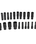 Top Tier Rustproof Electric Hex Key Socket Kit With Drill Adapter For Heavy Duty Jobs Made From Chrome Vanadium Steel Includes Wide Size Range To Power Through Any Tough Bolt Or Nut On Site Today. 20 pc black hex socket set