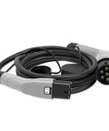 Pro Grade Type 2 EV Charging Cable Mode 3 Male To Female 22KW Three Phase 32A 16 FT Heavy Duty Extension Cord close-up view.