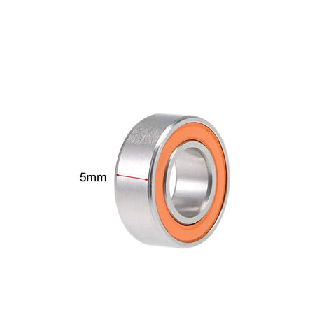 Hybrid Ceramic Ball Bearing S687C-2OS 7x14x5mm Sealed On Both Sides showing side view with 5mm thickness