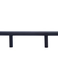 Euro Bar Cabinet Handle 3/8 Inch Diameter, 5.38 Inch Length, Flat Black Finish with 3 Inch Hole Center, 10 Pack Detail View