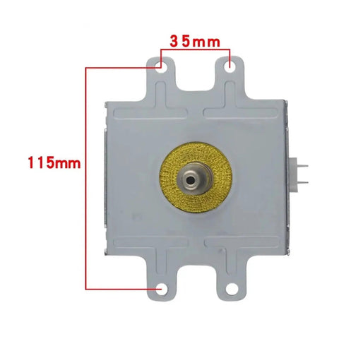 Top-Tier Om75P Industrial Microwave Magnetron Generator with 115mm x 35mm dimensions, water-cooled aluminum alloy for drying.