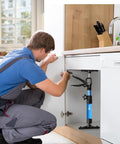 Leikius steel cabinet jack, blue 2-pack, telescoping third-hand support under kitchen cabinet