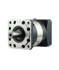 Kick Up Your Project With This Rock Solid Planetary Gearbox Motor Reducer Designed For Nema 17 And 23 Steppers Delivers Sweet Torque Boost Across 40 To 180mm Flange Servos Featuring A Tight 3 To 1 Reduction Ratio, showing side view of gearbox with metal casing.