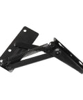80-degree foldable cabinet hinge in black steel, high load capacity