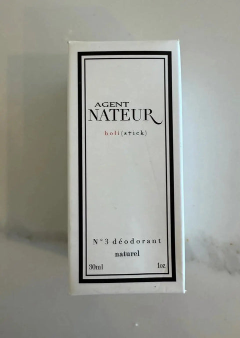 Holi No 3 Natural Deodorant Stick Aluminum Free Non Toxic Clean Skincare with nour. oil butter beeswax infused lavandin eucalyptus box