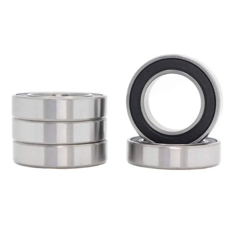 Sealed Cartridge Bearing Set 18 X 30 X 7 mm MR18307 RS 5 Pack For Bike Hubs With LBlu Seals Orange And Black Ends Pre Greased