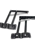 Two Piece Black Folding Spring Table Hinge For Lift Up Tables And Laptop Coffee Tables Heavy Duty Metal Hinge Hardware Roof Lift Mechanism