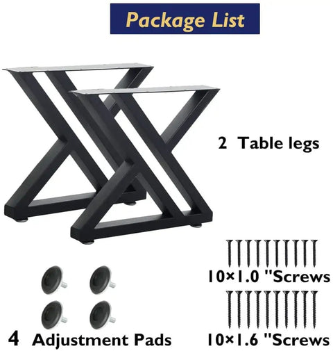 Heavy Duty Black Metal Table Legs Set Of 2 28 Inch High T Shape Iron Desk Legs For DIY Dining Tables And Desks Supports Up To 800 Pounds Modern Matte Finish Look