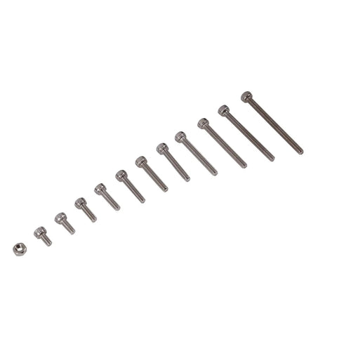 Solid 440 Piece Metric M3 Machine Screw Assortment Kit 304 Stainless With Hex Heads Two Hex Keys Ideal For Machinery Electronics Repair Needing Rust Proof Fasteners That Stay Secure Stop Loosening For Pros And DIYers Keep Gear Tight On Project, M3 bolts