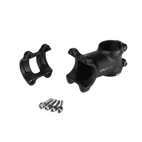 Lightweight 31.8mm Bike Stem 60mm With 7 Degree Angle, CNC Machined 6061 T6 Aluminum, disassembled with screws