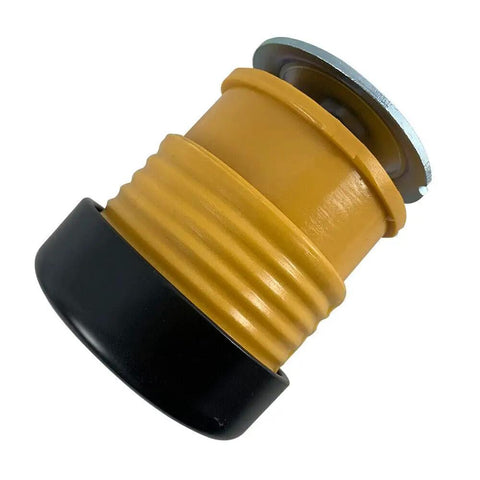 Direct Bolt On Body Mount Bushing Kit For Ford F250 F350 F450 F550 Trucks 2008 Through 2016, heavy-duty yellow bushing detail.
