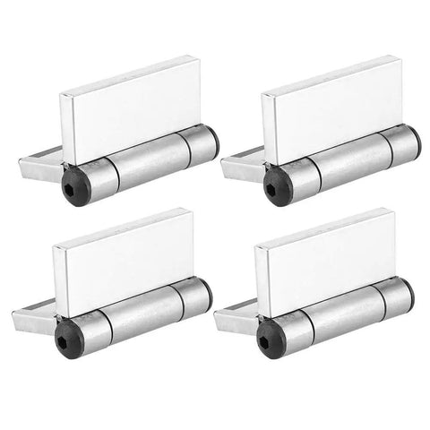 Heavy Duty Stainless Steel Spring Hinges Self Closing Cabinet Hardware Flush Mount For Wardrobe And Kitchen Cabinets, 4 Pack