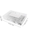 Plastic storage case for 135 Piece Woodruff Key Set And Keyway Kit, Carbon Steel Keys For Pulleys And Shafts, Precision Mechanics Diy Tool Kit