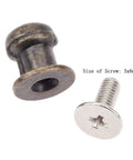 Antique Bronze Drawer Knobs Set Of 10, Zinc Alloy Mini Handles For Dollhouse Cabinets And Furniture, 0.28 By 0.39 Inch Size, with screw