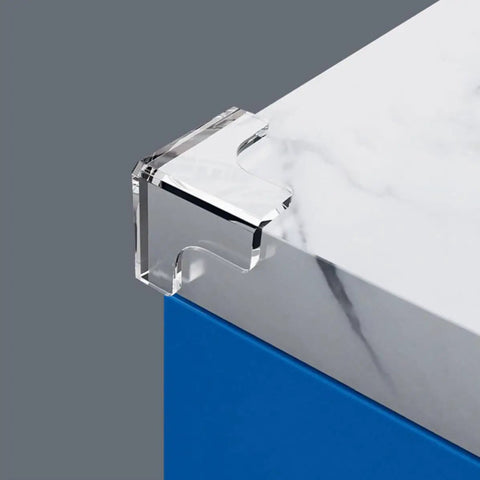Corner Protectors For Safety On Furniture And Sofas, Thickened PVC Table Edge Guards Set Of 10, Tool Free Installation, clear guard on table