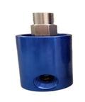 Beefed Up High Speed Rotary Joint For Coolant 360 Degree Rotary Union 1.6 MPa Max Pressure 3500 RPM Left Hand Thread Size One Quarter Inch Durable Precision Bearings Leak Resistant Connectors For Machinery blue aluminum body
