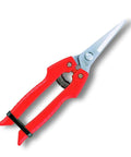 Needle Nose Pruner HP SE45 with locking blades, stainless steel 2 inch blades, ergonomic grips, orange handle, pro grade