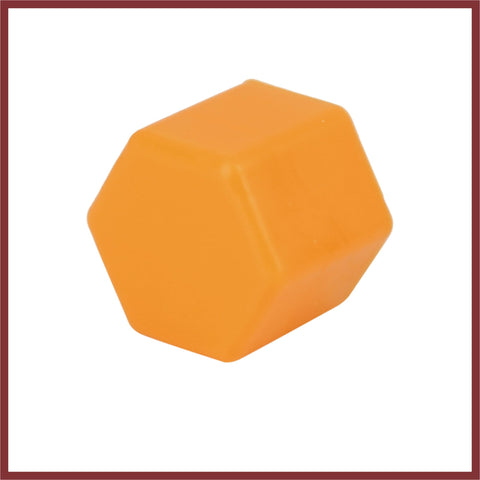 Universal 21mm Orange Silicone Wheel Nut Covers 20 Pack For Lug Bolts Rim Caps Car Tires Accessories Easy Install Durable Rubber Caps side view