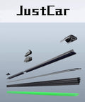 Pro Grade 18 X 18 Windshield Wiper Blades Pack Of Two With Quick Click J Hook components displayed, showing parts and attachments.