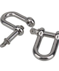 Threaded Screw Pin D Shackle for Rigging and Lifting Beefy Heavy Duty Marine Towing Hardware for Wire Ropes and Chains