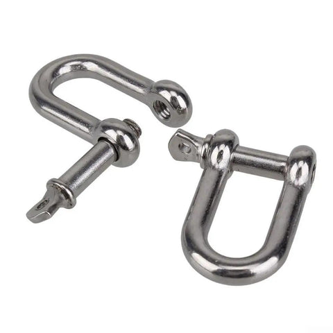Threaded Screw Pin D Shackle for Rigging and Lifting Beefy Heavy Duty Marine Towing Hardware for Wire Ropes and Chains