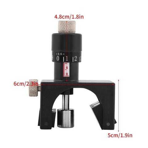 Magnetic Planer Blade Setting Tool Kit With Wood Box, Adjustable Planer Jointer Knife Vernier Gauge, black jig close-up