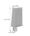 Beefy Heavy Duty Concealed Cabinet Hinges For Kitchen Cabinets Gray Soft Close Self Closing 2 Sets Replacement