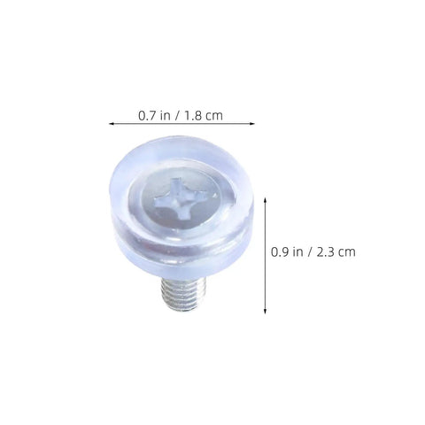 Adjustable Chair Leg Levelers With M6 Threads 40 Piece Set 18mm Diameter PVC And Metal Furniture Feet close-up view