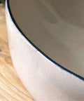 USZWBY Vessel Vanity Sink Basin Hand Painted Wash Basin Modern Countertop with Drain Faucet for Bathroom Balcony Simple Home Sink close-up of basin edge detail