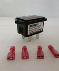 Heavy Duty 12 Volt Battery Gauge Indicator With Led Capacity Monitor For Golf Carts Electric Forklifts And Curtis Vehicles, with connectors.