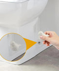 Slick White Ceramic Bird Toilet Bolt Covers Hiding Exposed Flange Nuts Zero Stress Install on toilet base for easy decor upgrade.