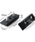 30 Count Square Rubber Furniture Feet Pads Heavy Duty Non Slip Moisture Proof Floor Protectors With Screws dimensions 40mm x 31mm