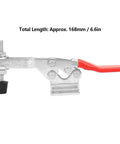Beefy Heavy Duty Horizontal Toggle Clamp with Galvanized Iron, 168mm size, for secure clamping in machining and assembly applications