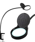 Clip On LED Magnifying Glass Lamp With 3X To 10X Magnification, Flexible Gooseneck Arm Loupe Light for detailed inspections