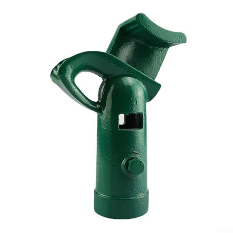 Heavy Duty Electric Pipe Bender For 3/4 To One Inch Iron And Aluminum Alloy Tubing Quick Bend Tool side view in green steel.