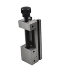 Precision Toolmakers Vise Featuring Three Inch Jaw Width Four Inch Jaw Opening Plus Drop Dead Accurate Hardened One Piece Body Rock Solid Milling Workholder, side view showing screw mechanism