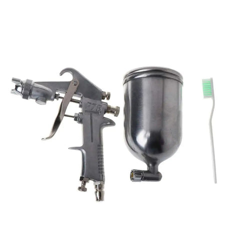 F75 Pneumatic Paint Sprayer With 1 5mm Nozzle, 400cc cup, lightweight design for auto body and furniture polishing.