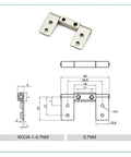 Ball Bearing Door Hinges XK534 Heavy Duty Carbon Steel Nickel Plated 0.7 Nm Torque for Cabinets with Built In Dampers