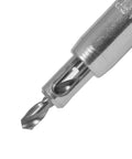 Snappy 5pc self-centering hinge drill bit set, steel, chrome finish